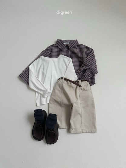 digreen picnic check shirt (85-130cm)