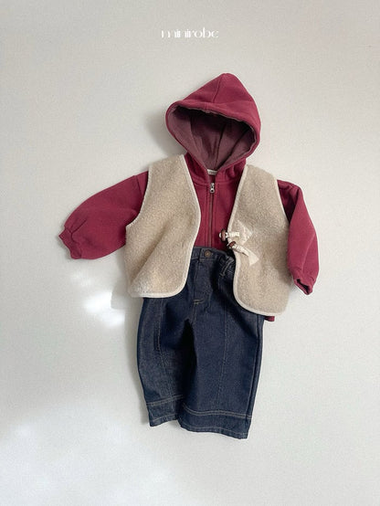 minirobe barrel hood zip-up (75-110cm)
