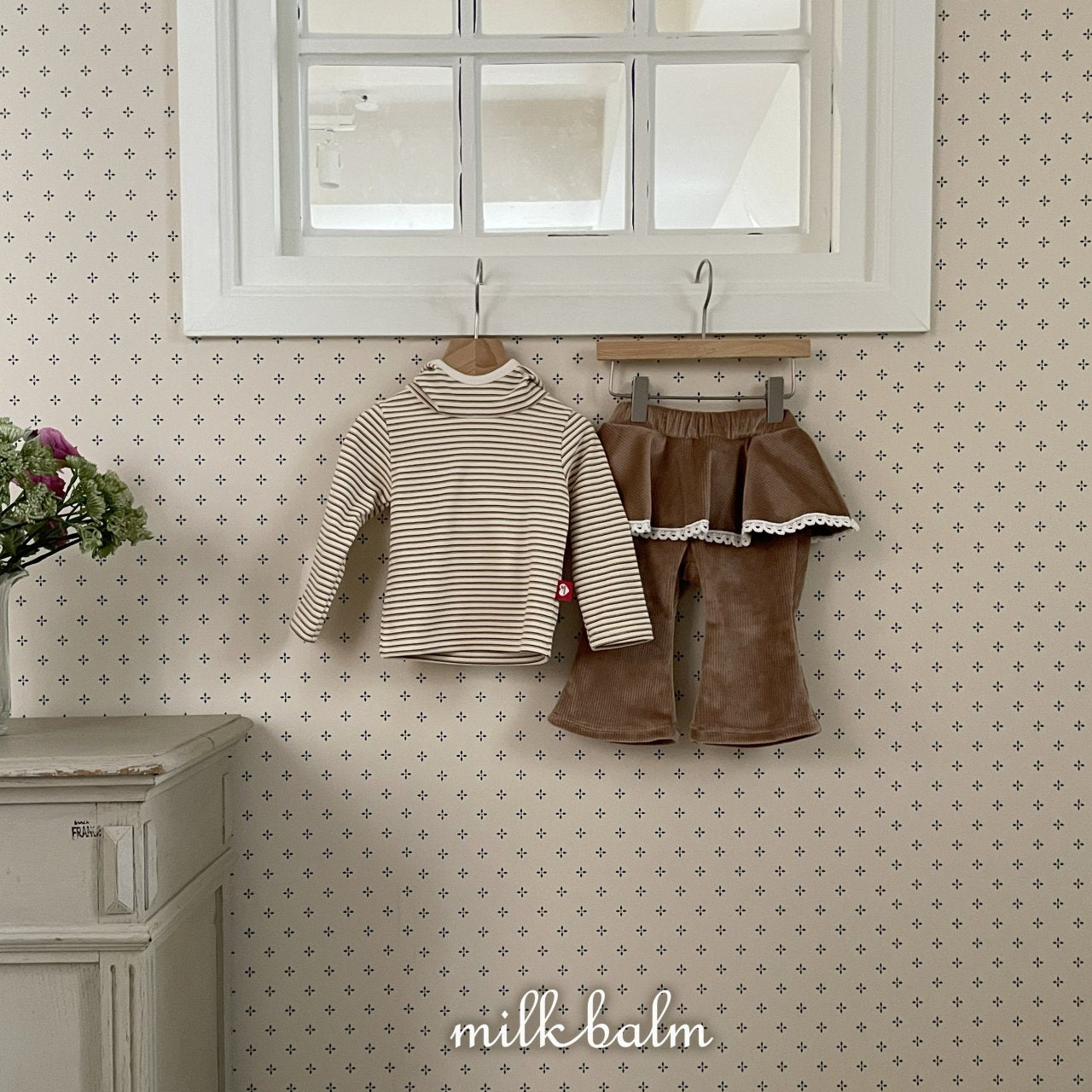 milkbalm border hood tee (75-125cm)