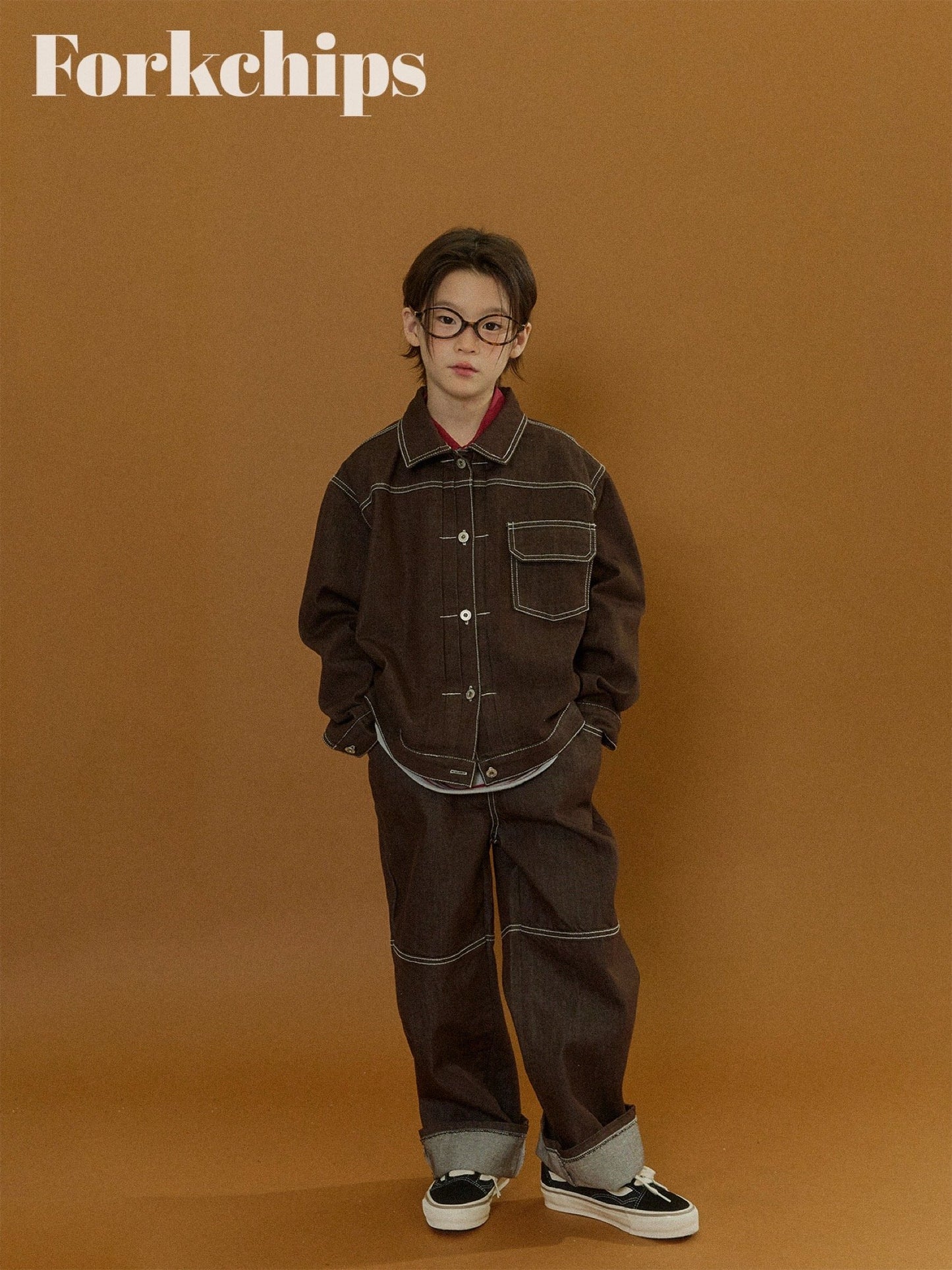 FORKCHIPS union roll up pants (95-160cm)