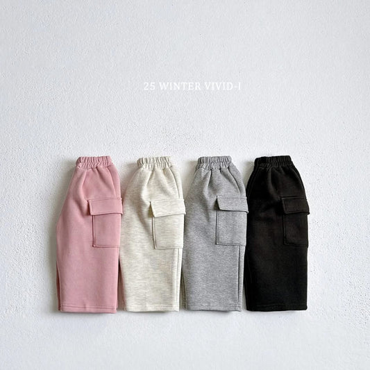 Vivid 側蓋口袋工裝褲 (75-135cm)