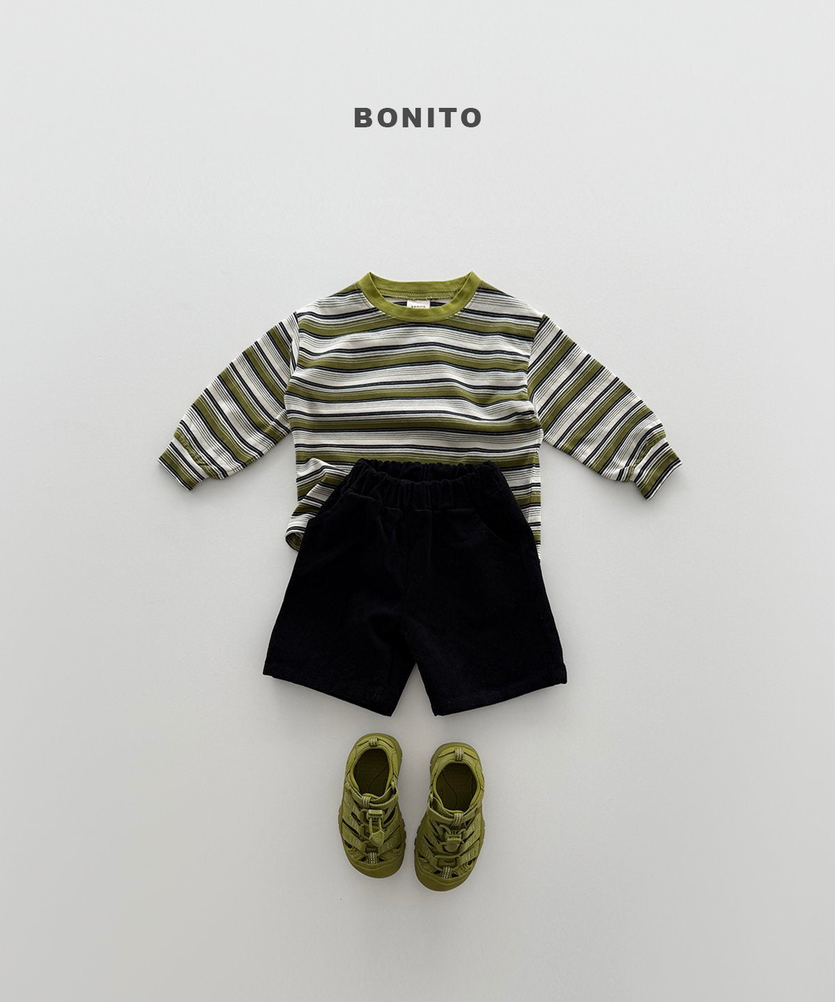 bonito track st shibori tee (~80-140cm)