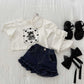 melikey linen frill shorts (80-140cm)