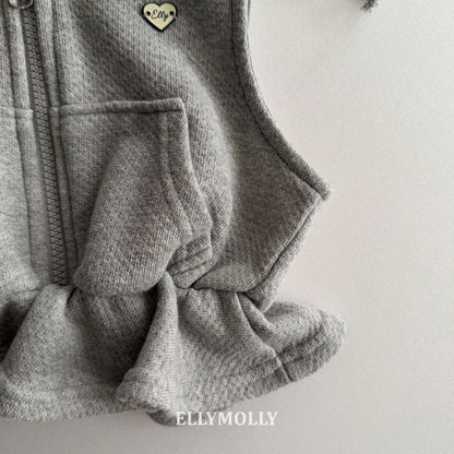 ELLYMOLLY flared hood vest (90-145cm)