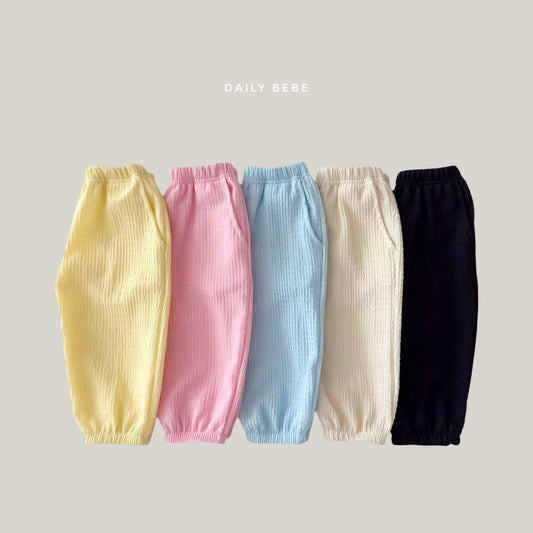 Dailybebe 夏季必收舒適縮口長褲 (75-140cm)