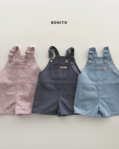 Bonito stripe overall pants (~80-140cm)