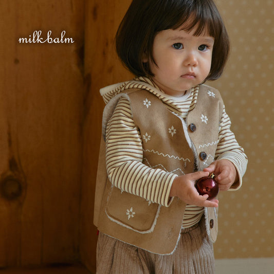 milkbalm snowflake mustang vest (75-125cm)