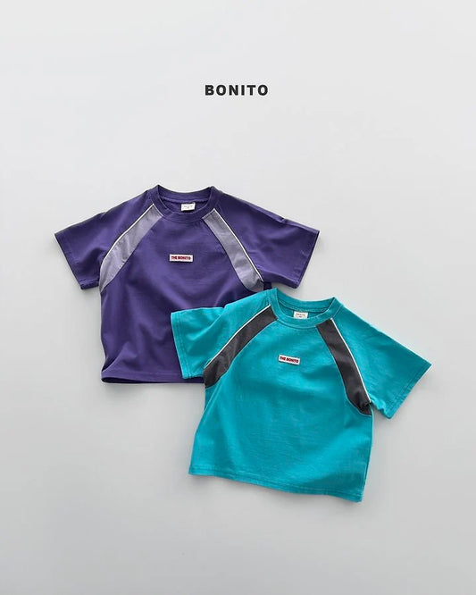 Bonito raglan side color tee (~80-140cm)