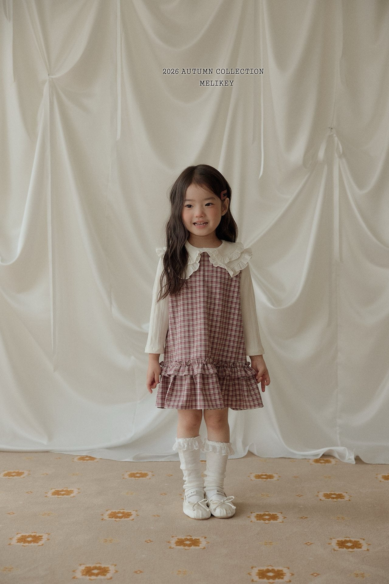 melikey check frill ops (~80-140cm)
