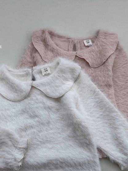 mimi market angora collar tee (70-85cm)