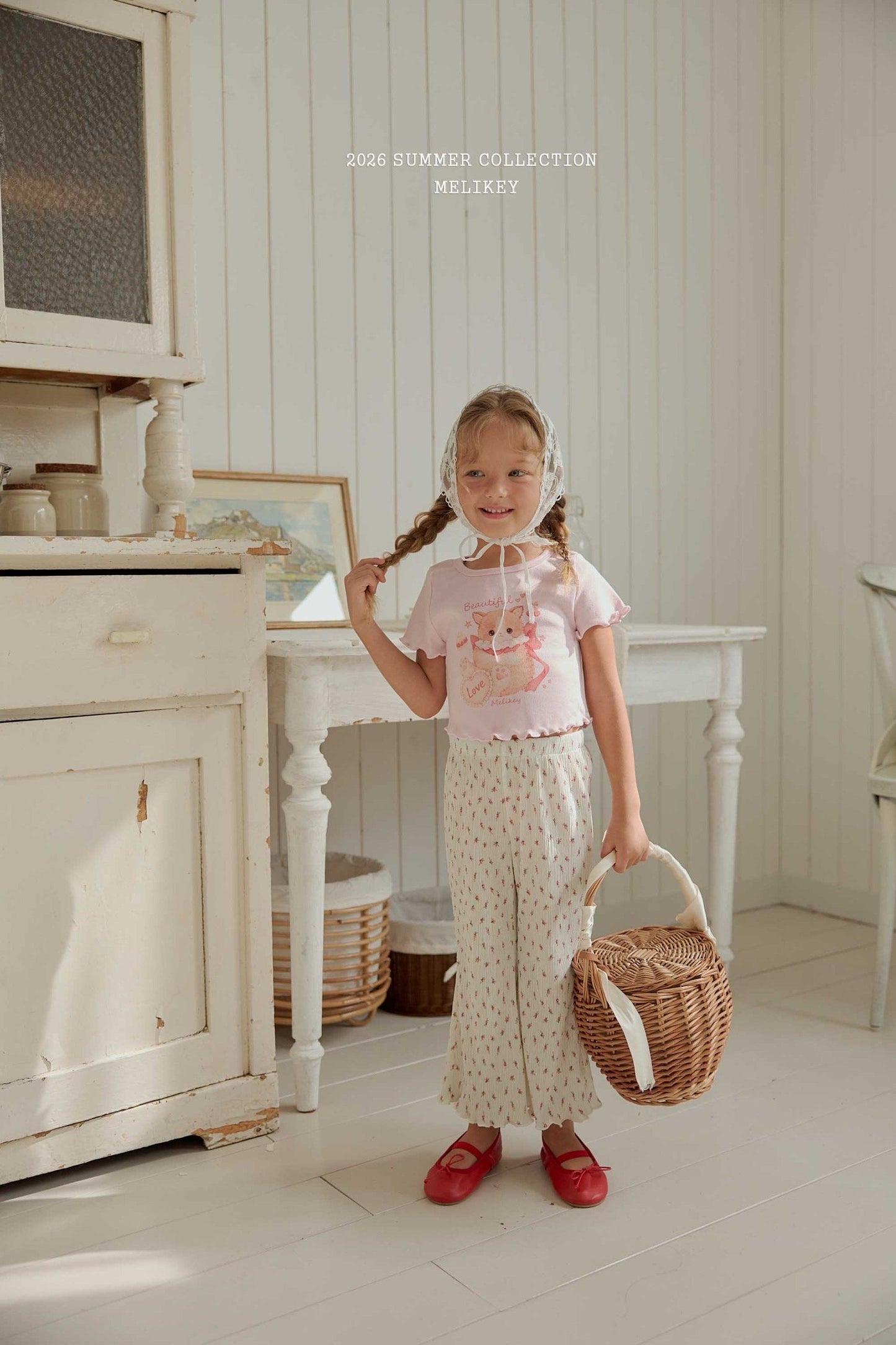 melikey flower pleats pants (~80-140cm)