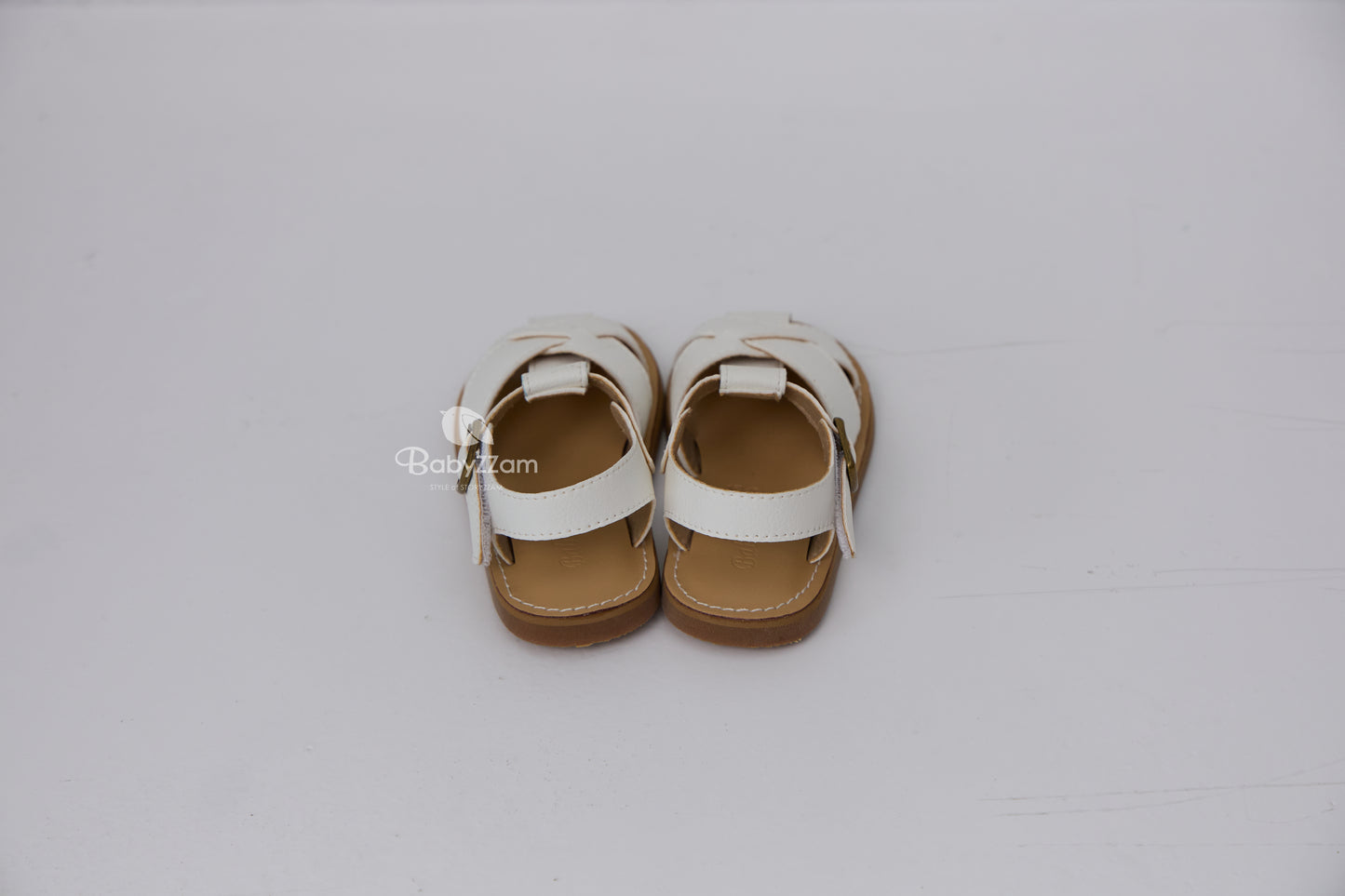 米字牛皮涼鞋 (13-22cm)