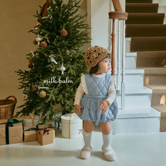 milkbalm laura quilting suit (3-18m)