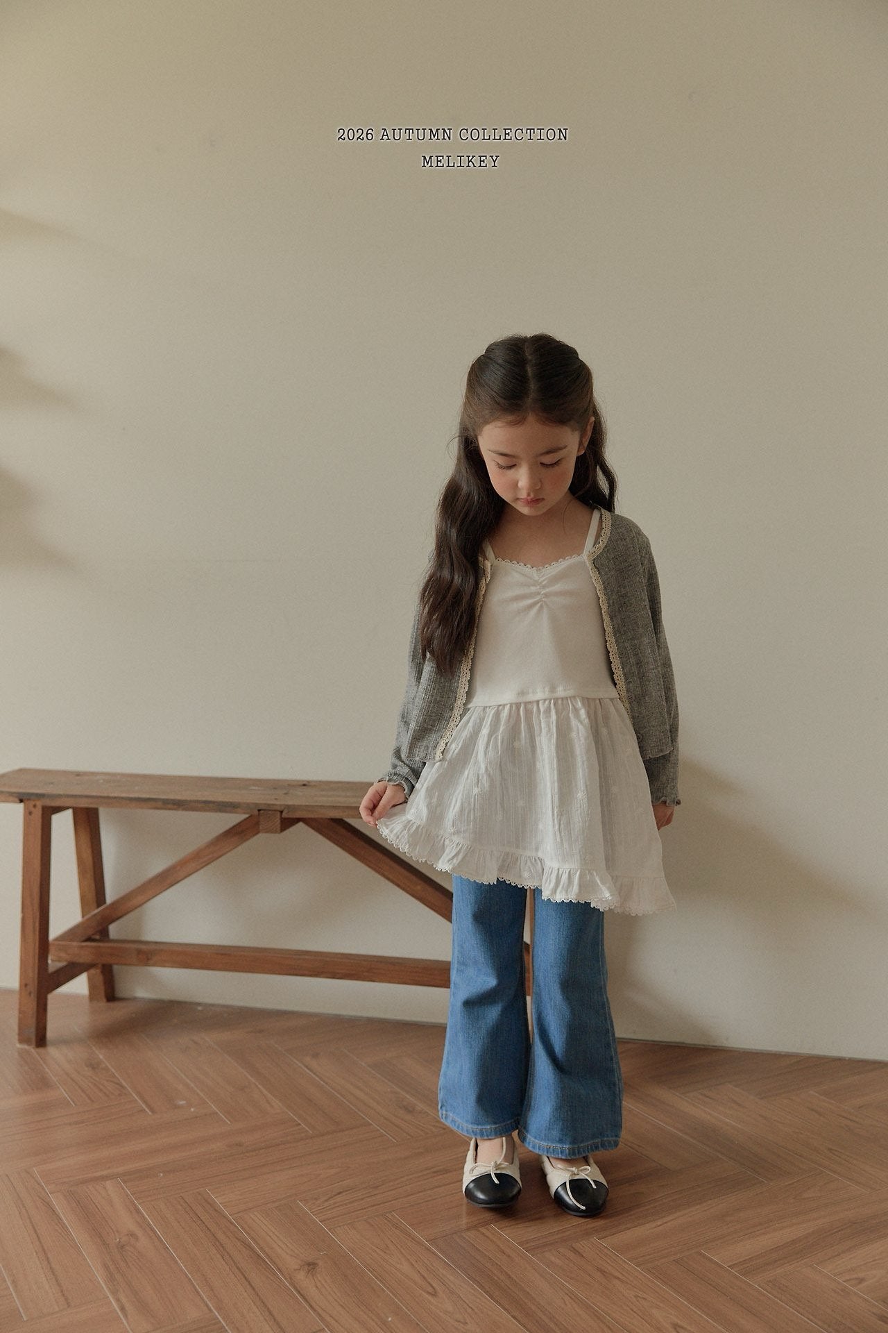 melikey pocket bootcut pants (~80-140cm)