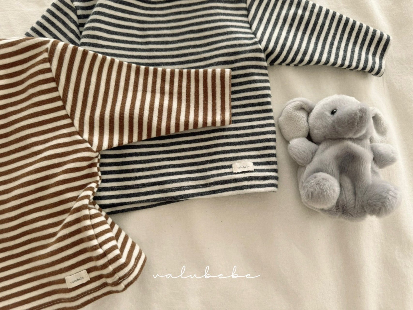 valubebe striped fluffy tee (70–110cm)