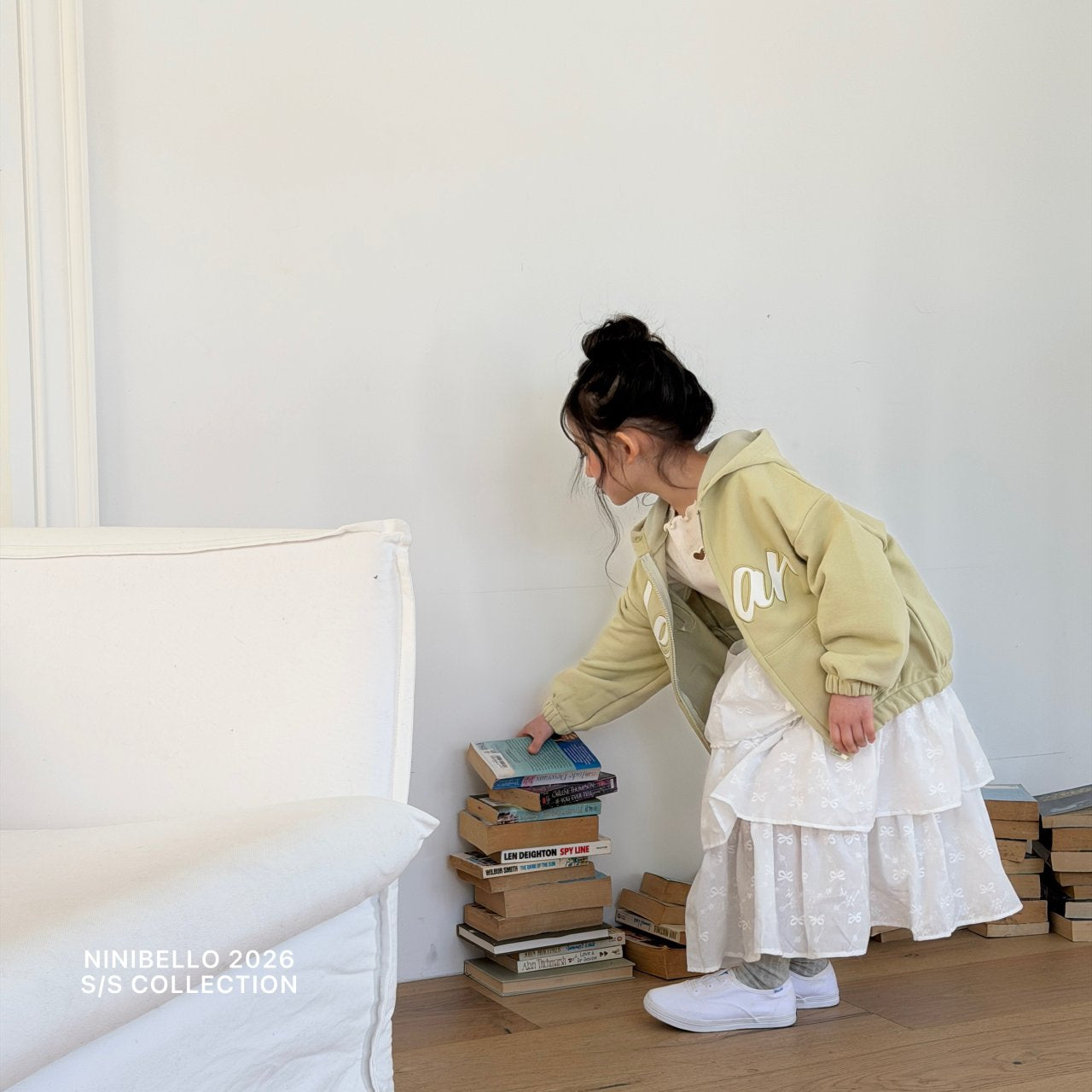 ninibello deer hood zip-up (80-130cm)