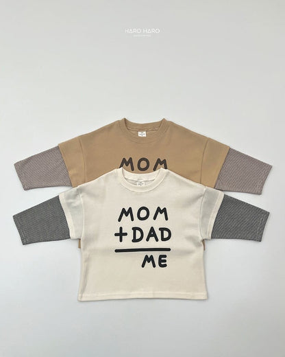 HAROHARO its me layered tee (85-140cm)