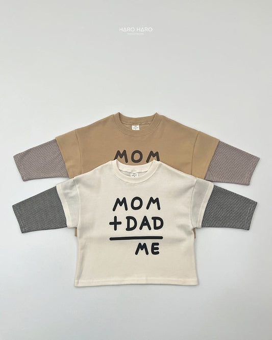 HAROHARO its me layered tee (85-140cm)