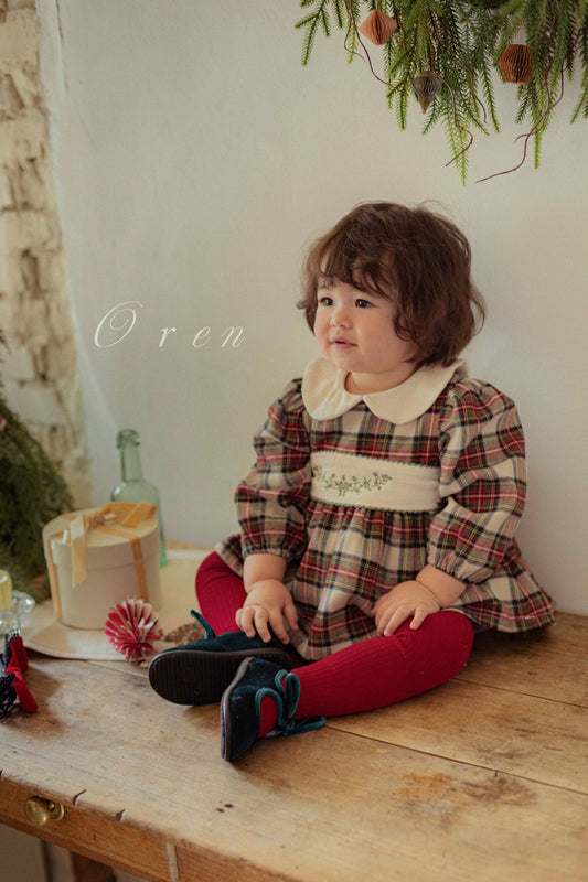 OREN noelia check suit (75-90cm)