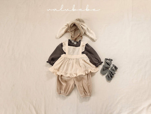 Valubebe 木耳領條紋上衣 (3-18m)