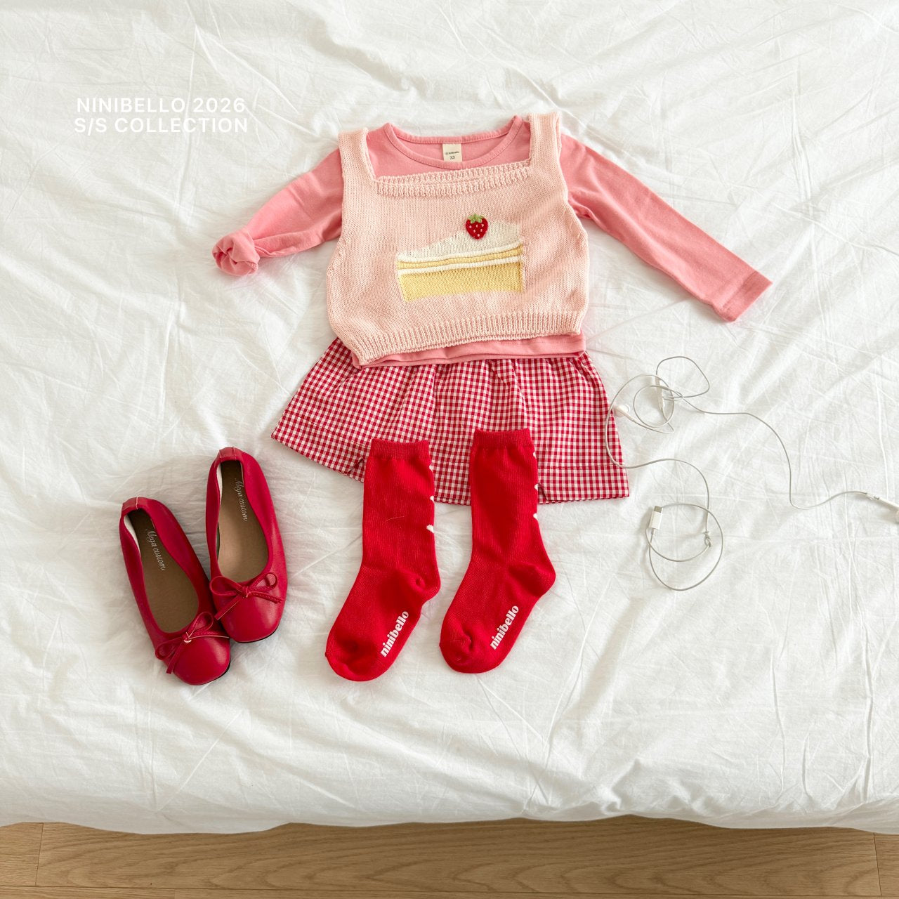 ninibello cake knit vest (90-125cm)