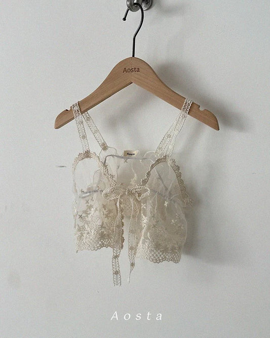 Aosta lace open bustier