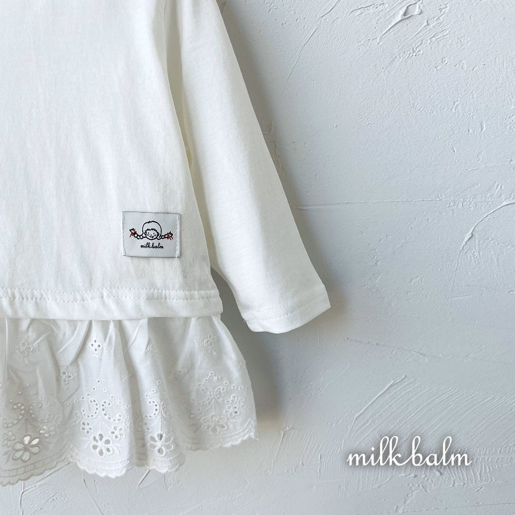 milkbalm milk layered tee (75-125cm)