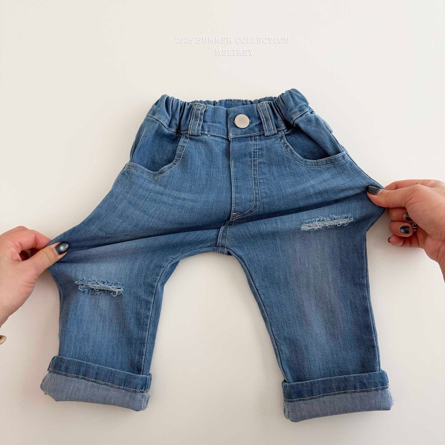 melikey capri denim pants (~80-140cm)