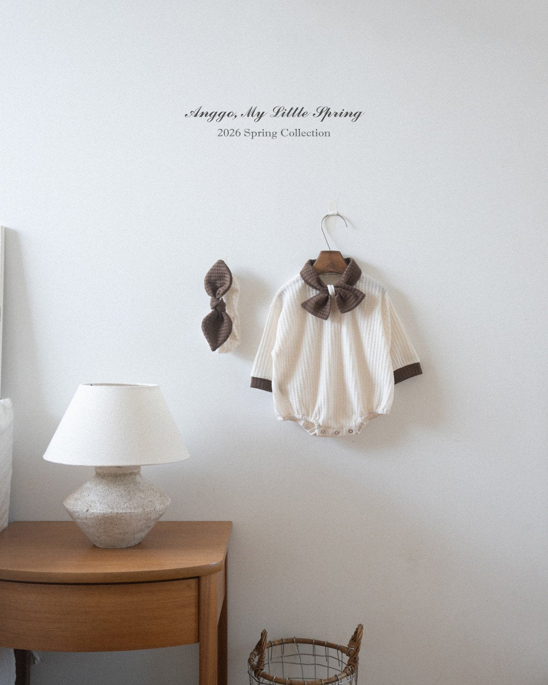 anggo cream bun headband