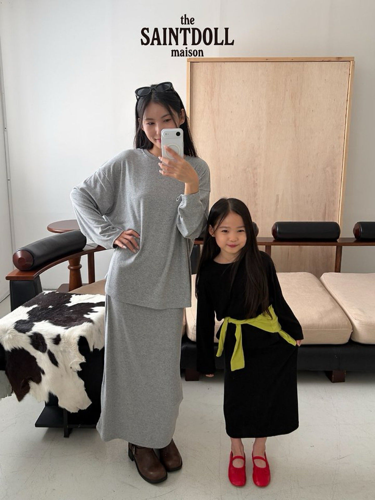 saintdoll challang skirt (kids & mom)