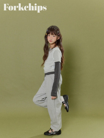 FORKCHIPS vivid layered tee (95-160cm)