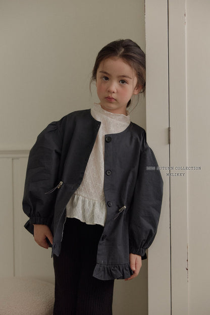 melikey momo frill trench coat (~80-140cm)