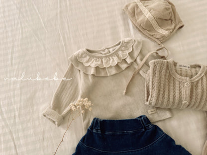 valubebe ive lace frill tee (6-24m)