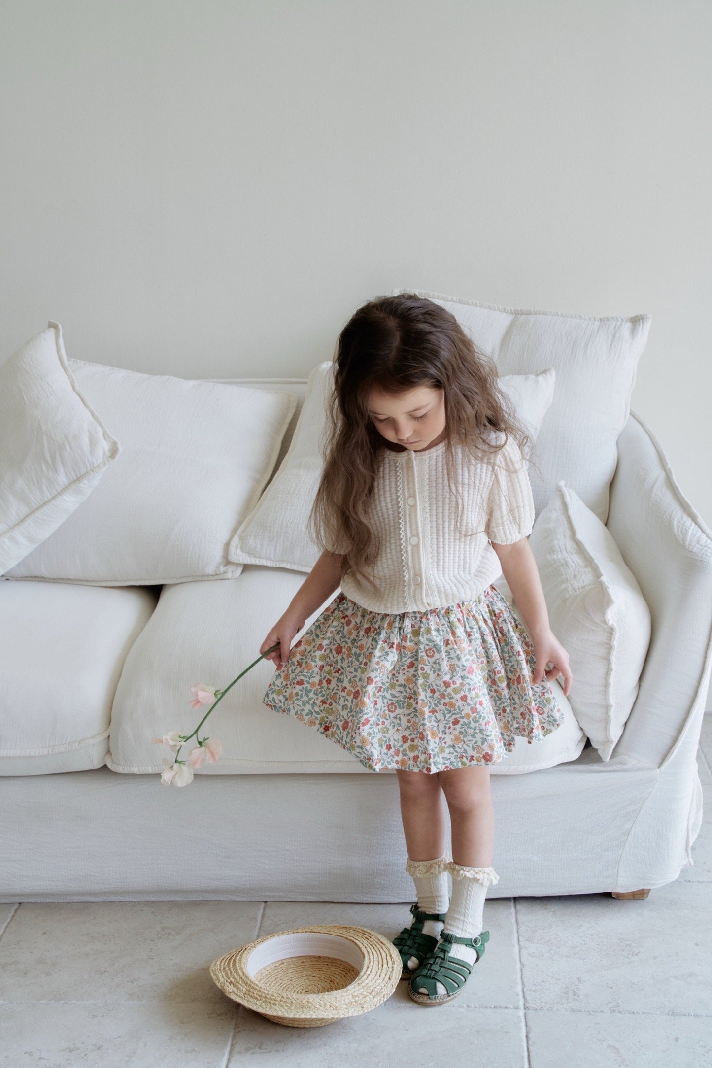 momoann popcorn cardigan (90-130cm)