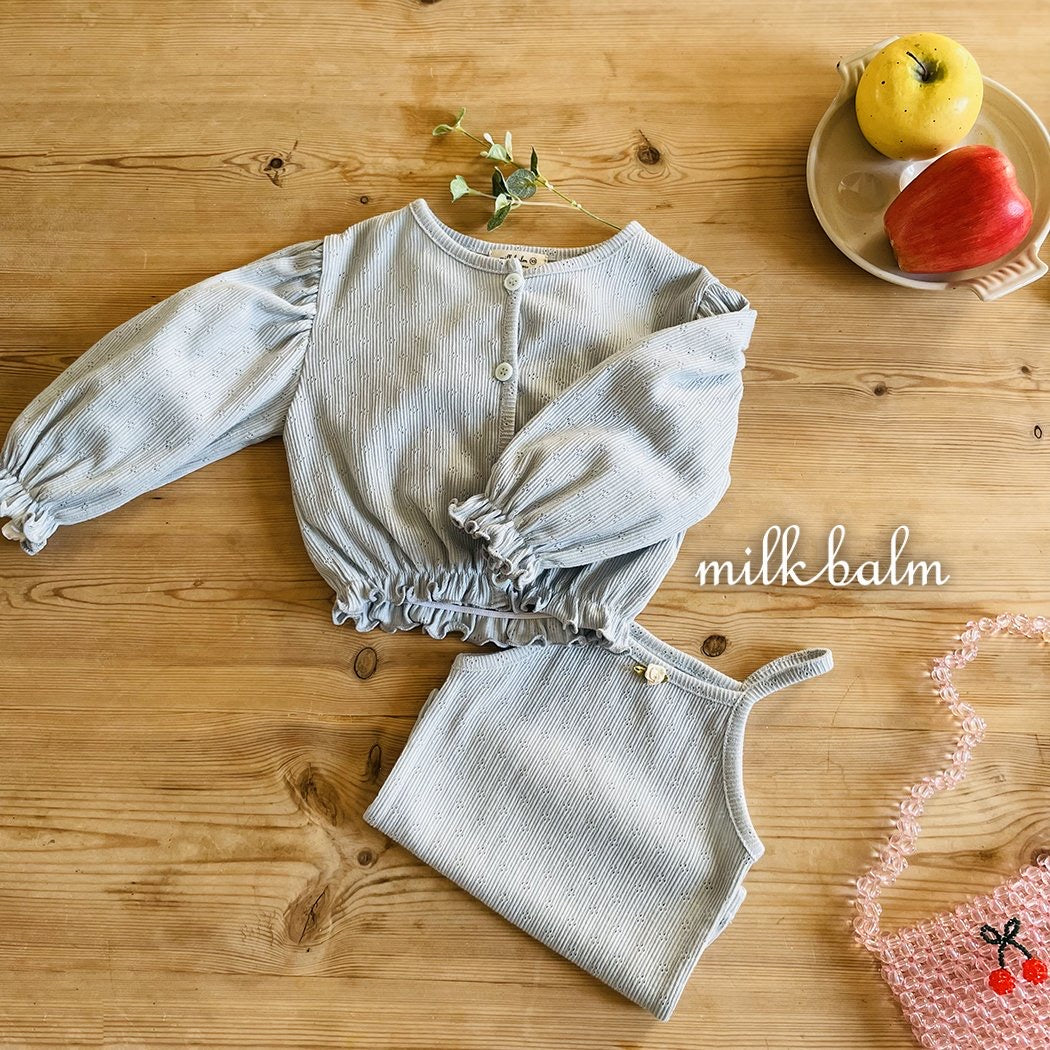 milkbalm rosie cardigan set (75-125cm)