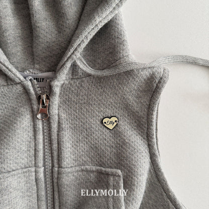 ELLYMOLLY flared hood vest (90-145cm)