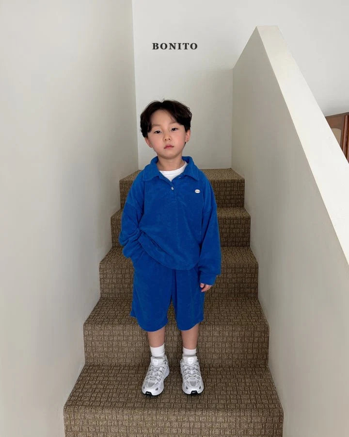 Bonito Terry collar tee set (~80-140cm)