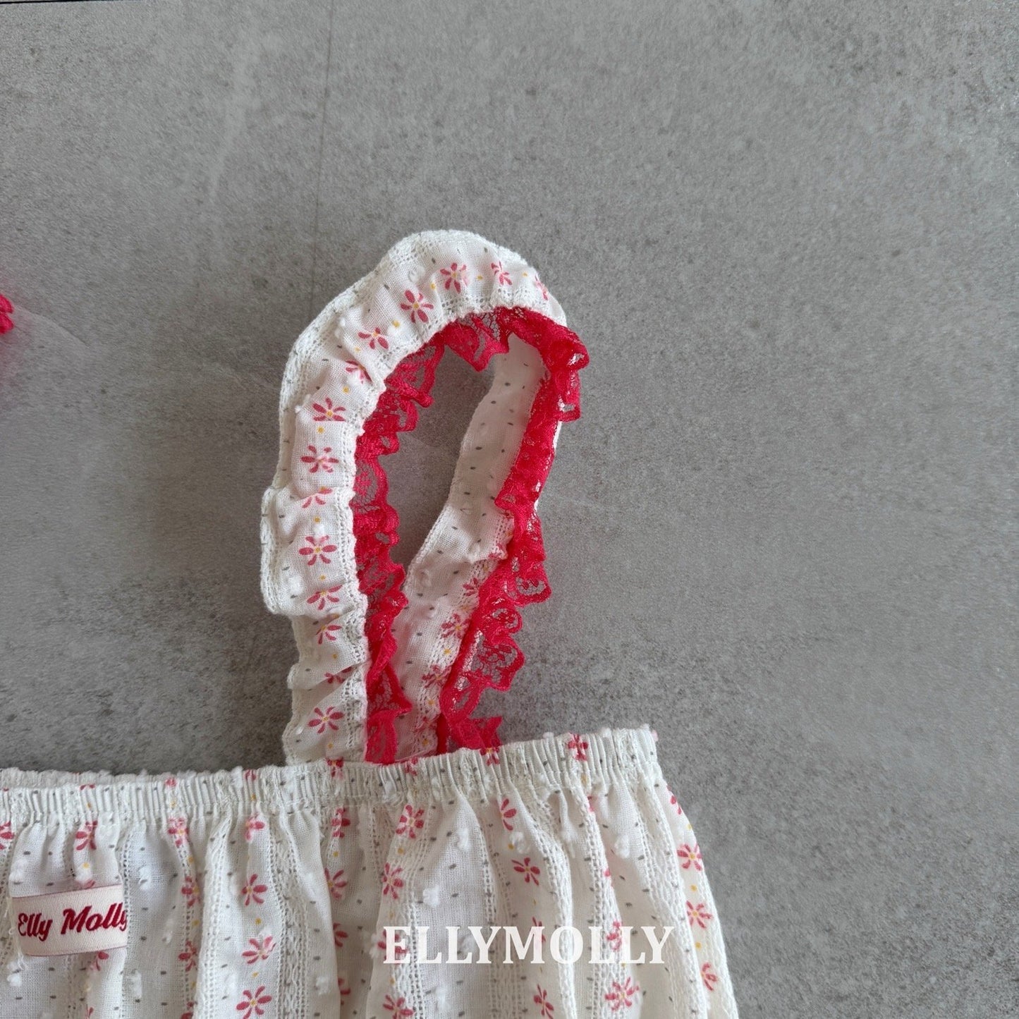 ELLYMOLLY vintage veil bustier (90-145cm)