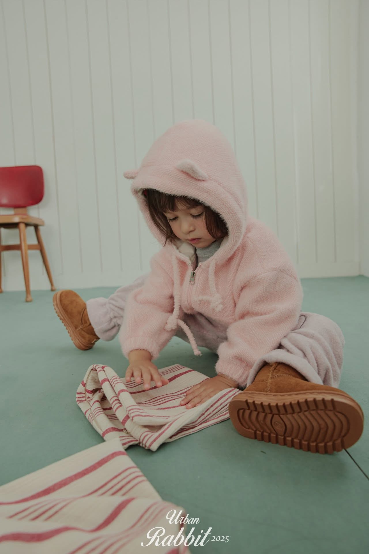 Urban Rabbit 連帽貓耳抽繩外套 (80-140cm)