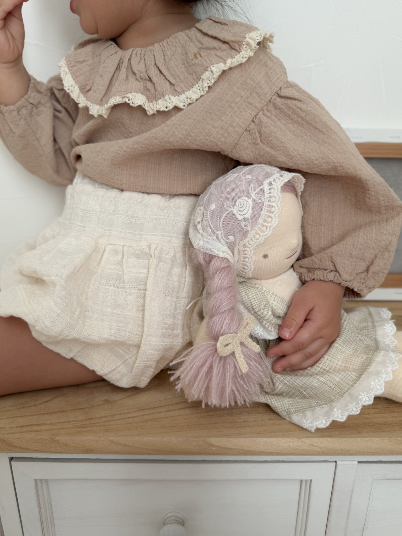 mimi market ray collar blouse (75-90cm)