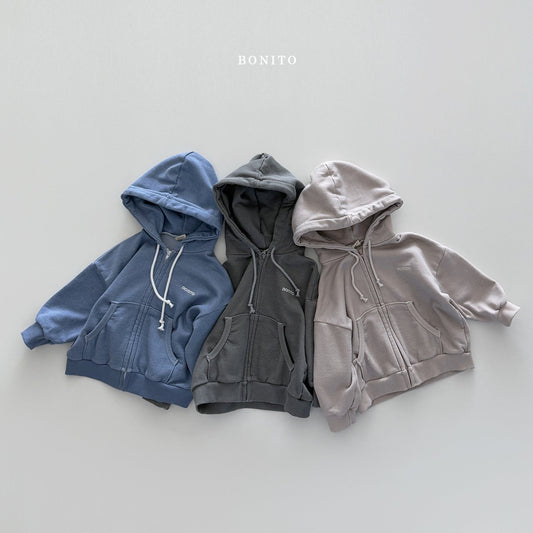 bonito pigment hooded zip up (~80-140cm)