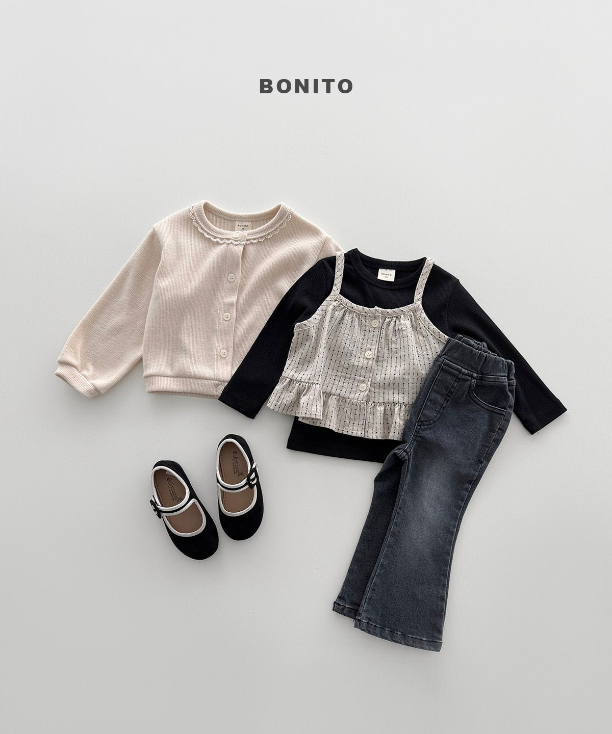 bonito bootcut stretch denim pants (~80-140cm)