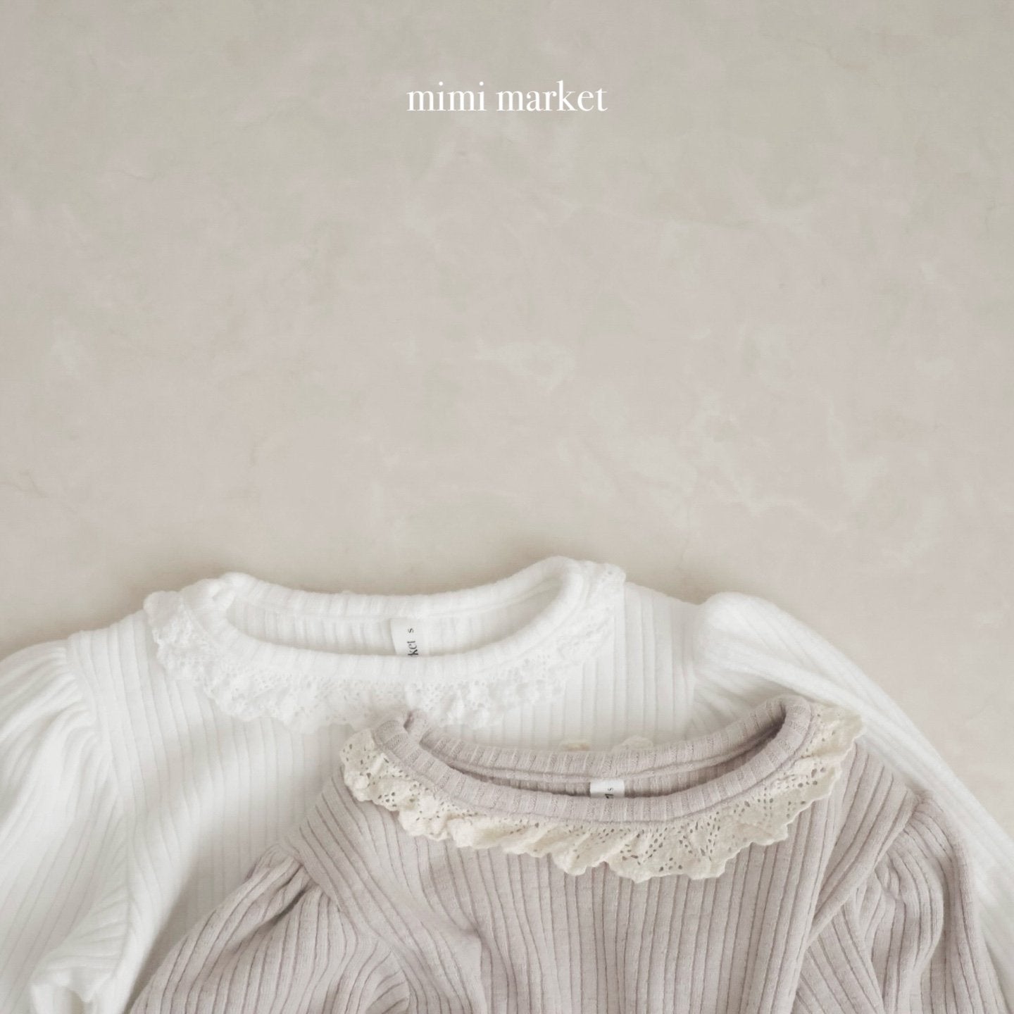 mimi market torsion lace tee (75-90cm)