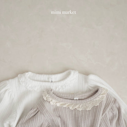 mimi market torsion lace tee (75-90cm)