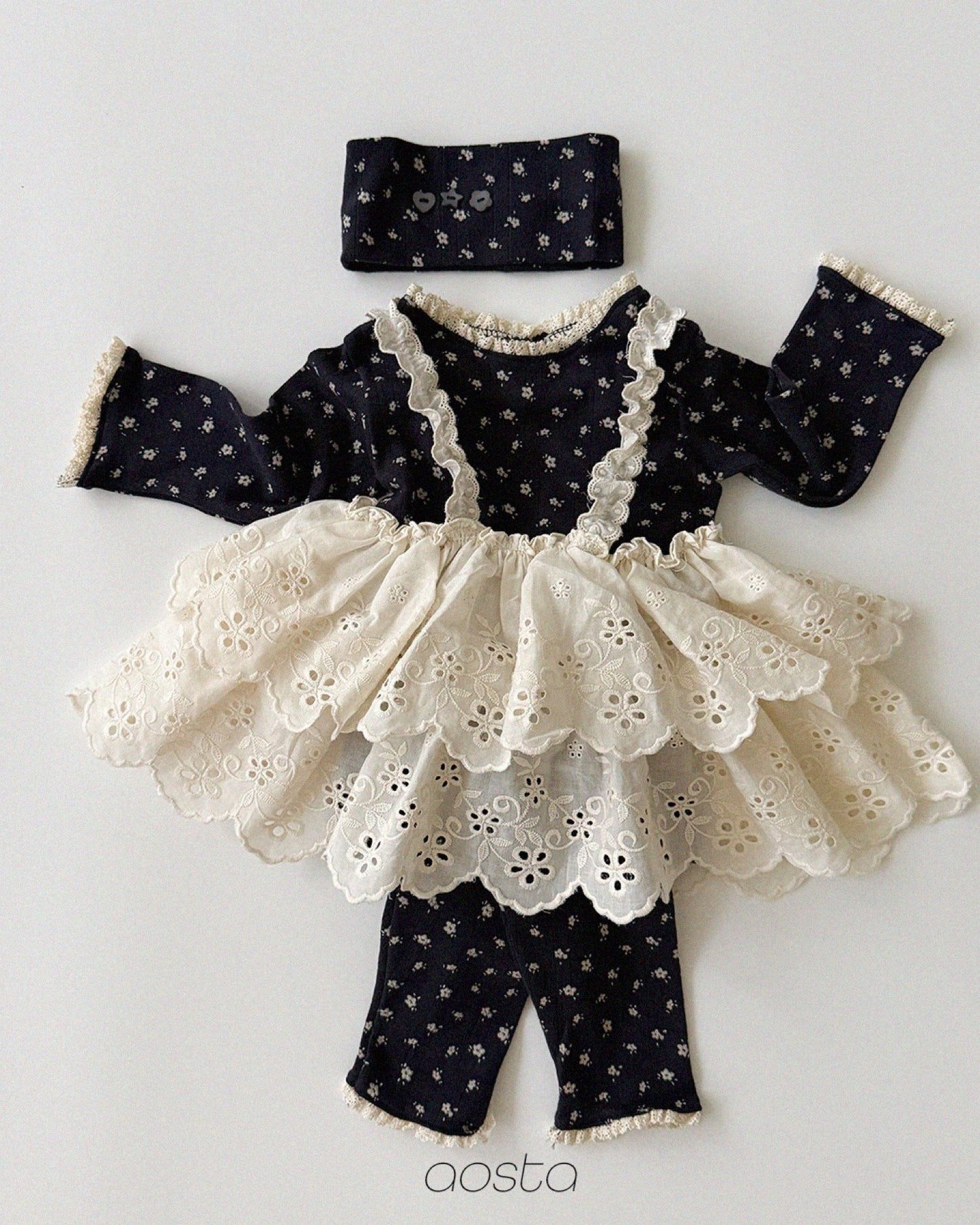 Aosta lace cancan blouse