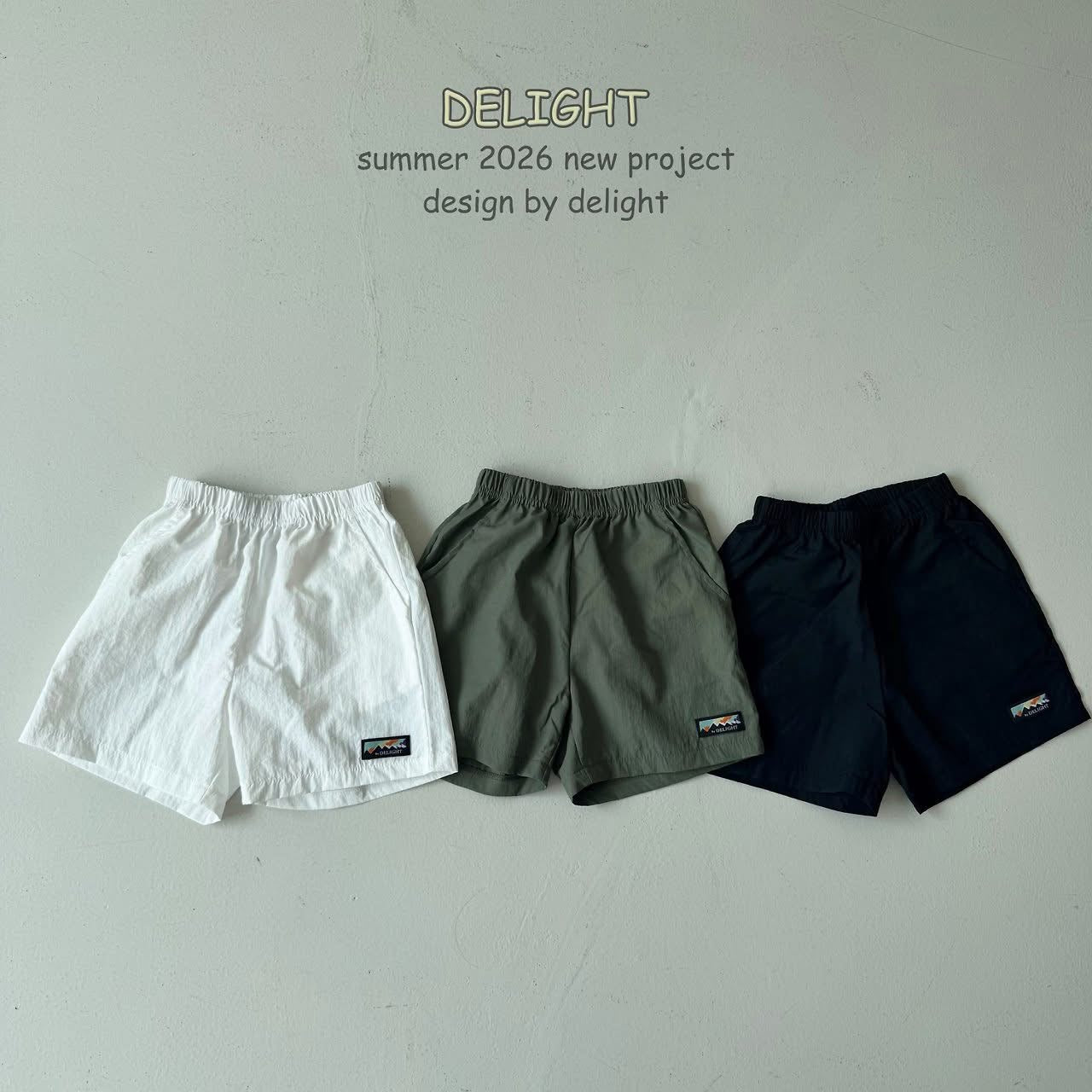 Delight 透薄小標休閑短褲 (85-148cm)