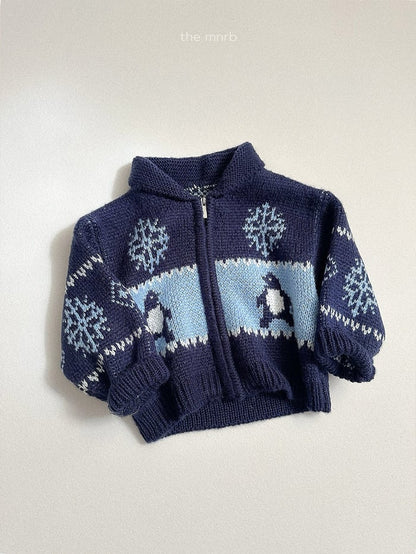 minirobe penguin knit cardigan (75-110cm)