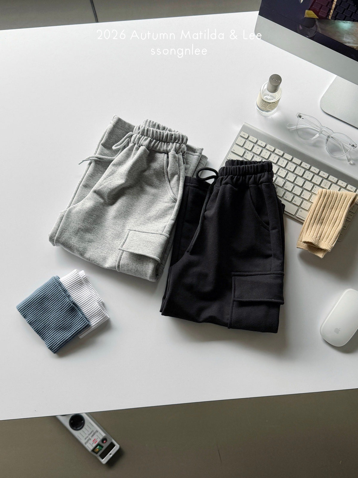 matilda&lee cotton cargo pants (85-165cm)