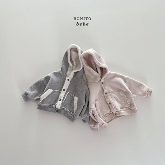 Bonito boa hoodie cardigan (3-18m)