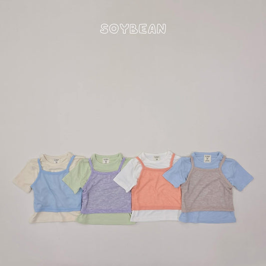 Soybean 假兩件上衣 (75-133cm)